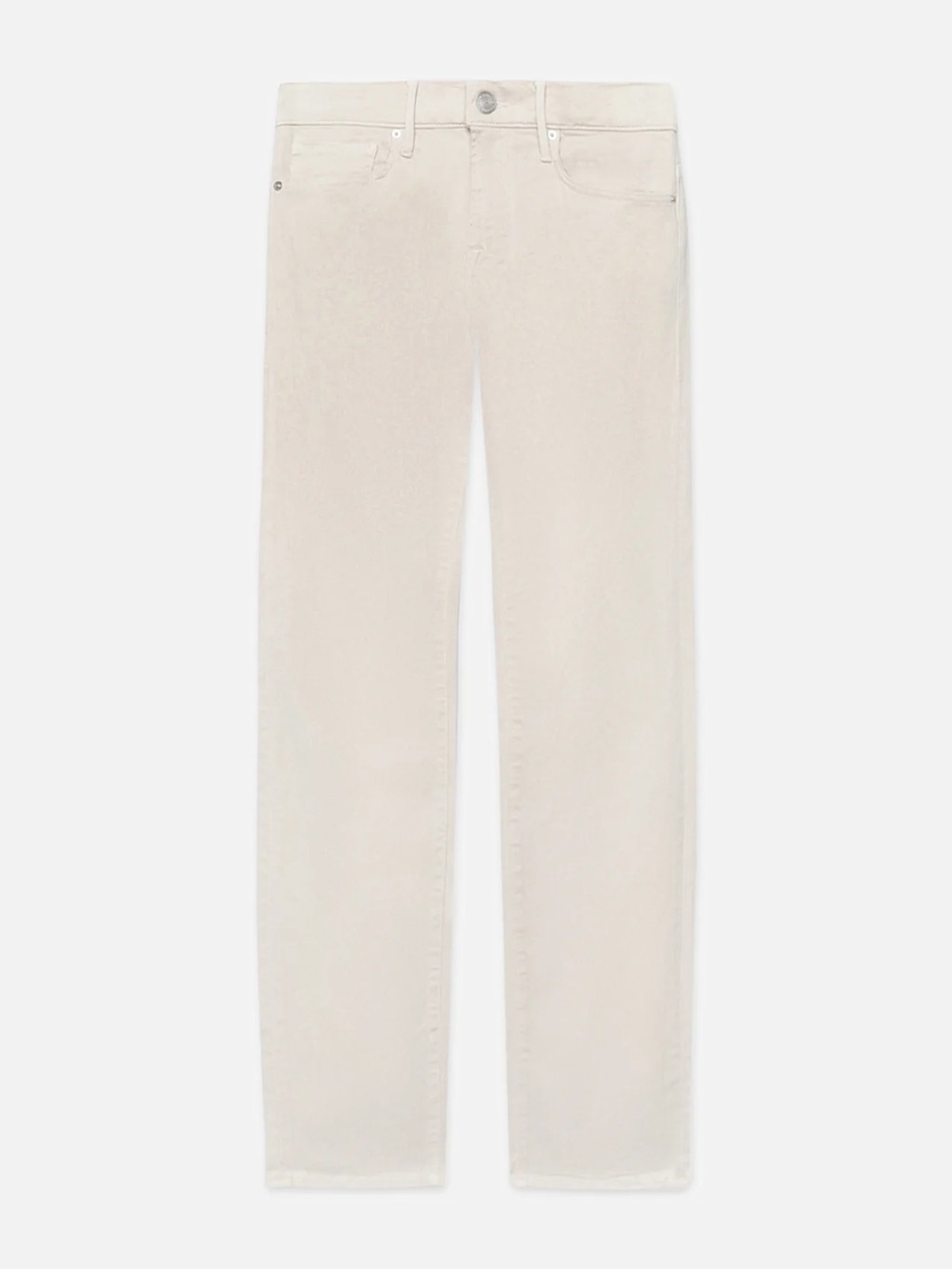 Frame Denim Straight-Leg Jeans in Milk Beige Size 34 BNWT